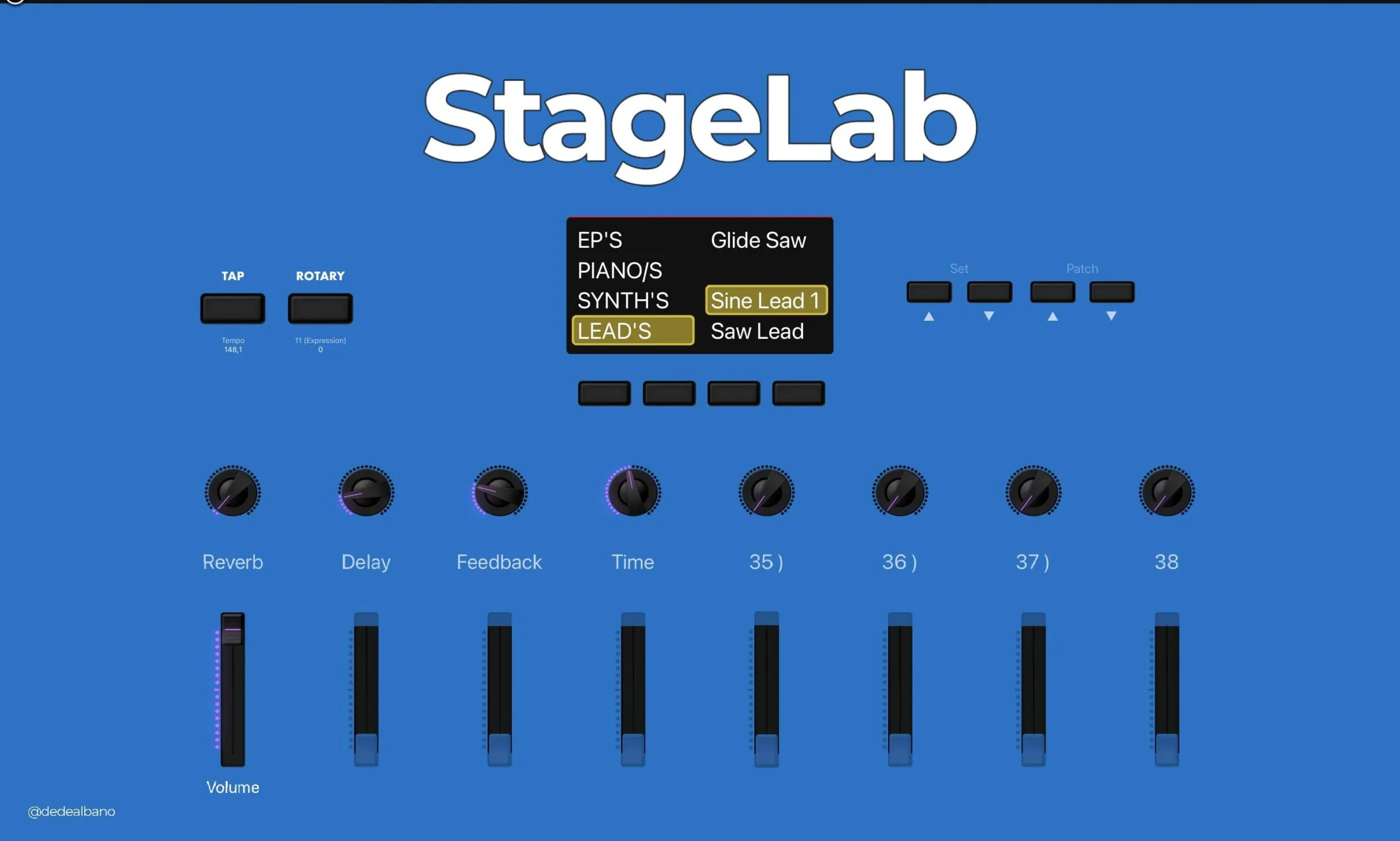 StageLab 2.0 interface